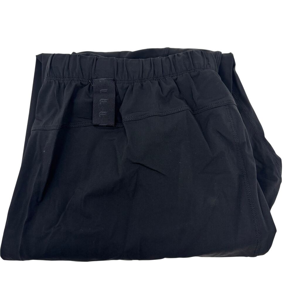 Fabletics‎ XL Black Stretch Waist Drawstrings Windbreaker Workout Joggers